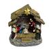 VerPetridure Manger Group Christmas Nativity Scene Decoration Manger Group House Decoration Table Decoration Christmas Nativity Scene Decoration Manger Group House Decoration Tabletop Decoration