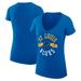 Women's G-III 4Her by Carl Banks Blue St. Louis Blues City Graphic V-Neck Fitted T-Shirt