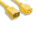 Kentek Yellow 3 Feet AC Power Cable for P/N CAB-C19-CBN-6 Cisco Cabinet Jumper Cord C20/C19 Replacement AC Cord