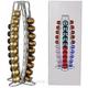 SPARES2GO Universal 40 Capsule Coffee Pod Disc Holder Tower Stand Milk Cream Steel Rack