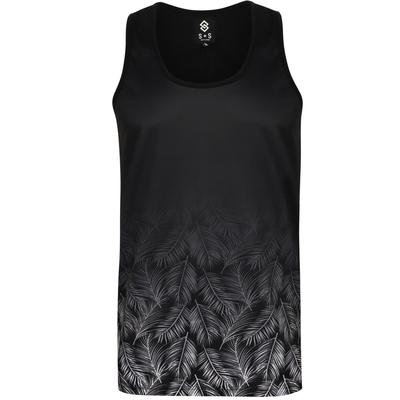 Vests St Whiteleaf Palm Printed Vest Top In Black - Saint & Sinner / S - Tokyo Laundry