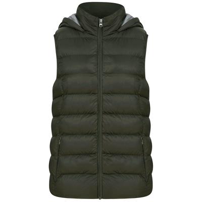 Coats / Jackets Markle Quilted Puffer Gilet with Hood In Khaki / 10 - Tokyo Laundry
