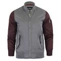 Coats / Jackets Helsingborg Bomber Jacket with Raglan Sleeves in Grey / Burgundy / S - Tokyo Laundry