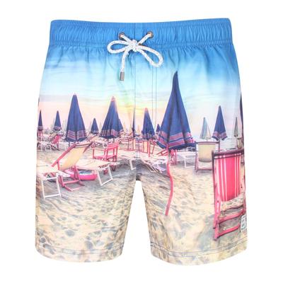 Swim Shorts Zeki Beach / Deck Chair Scene Print Swim Shorts / S - Tokyo Laundry