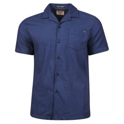 Shirts Marino Polkadot Short Sleeve Cotton Shirt in Indigo / M - Tokyo Laundry