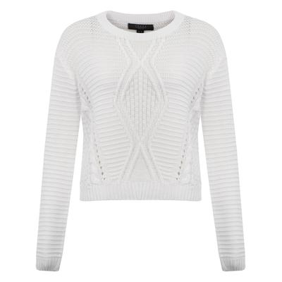 Jumpers Amara Reya Yew white jumper / 12 - Tokyo Laundry