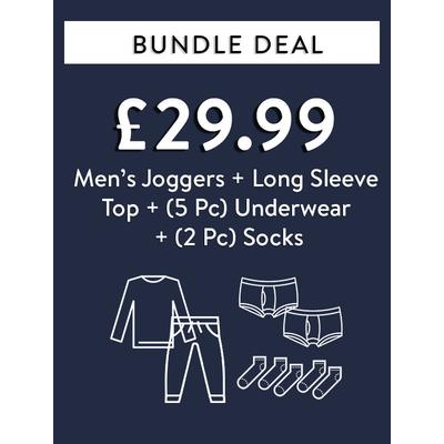 Custom Bundle Joggers + Long Sleeve Top + (2 Pack) Underwear + (5 Pack) Socks for £29.99* - Tokyo Laundry