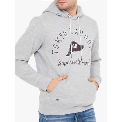 Hoodies / Sweatshirts Nocona Brush Back Fleece Pullover Hoodie In Light Grey Marl / S - Tokyo Laundry