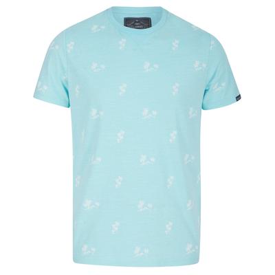 T-Shirts Desert Island Print Cotton Jersey T-Shirt In Angel Blue / S - Tokyo Laundry