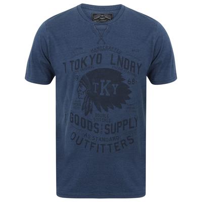 T-Shirts Indigo Sioux Motif Print T-Shirt In Light Indigo / S - Tokyo Laundry
