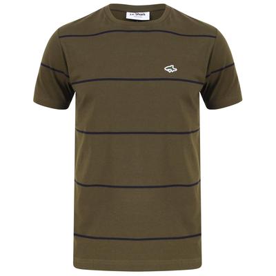 T-Shirts Barrack Striped Cotton Jersey T-Shirt In Grape Leaf - Le Shark / S - Tokyo Laundry