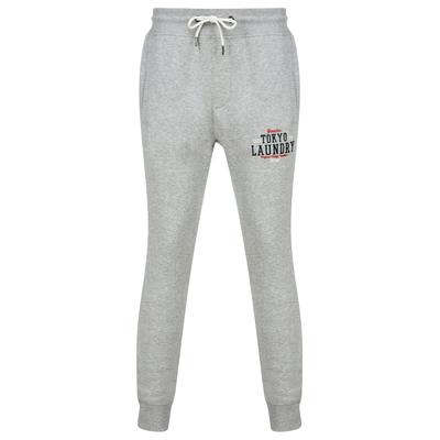 Sweatpants Dischord Brushback Fleece Cuffed Joggers in Light Grey Marl – / XXL - Tokyo Laundry