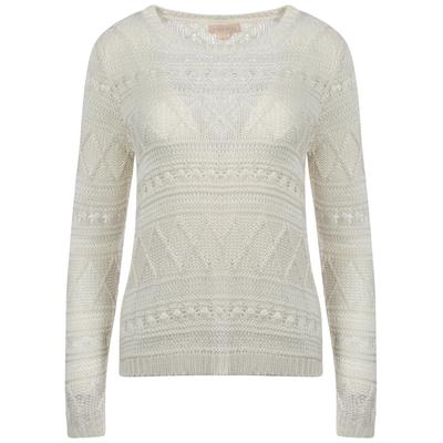 Jumpers Plum Tree Bridget white jumper / 14 - Tokyo Laundry