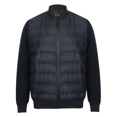 Coats / Jackets Verde Quilted Bomber Jacket with Jersey Sleeves in True Navy - Dissident / M - Tokyo Laundry