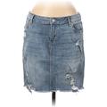 Soho JEANS NEW YORK & COMPANY Denim Skirt: Blue Bottoms - Women's Size 8