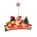 Christmas Window Silhouette Lights, Christmas Indoor Outdoor Window Double Sided Silhouette Lights Multi-Colour Hanging Lamp Christmas Party Decoration with Suction Cup