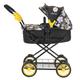 Play Like Mum Daisy Chain Destiny Travel System Dolls Pram - Adjustable handles from 54-87cms. For children of 5,6,7,8 or 9 years (Bumblebee)