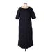 Eddie Bauer Casual Dress: Black Dresses - Women's Size Large Petite