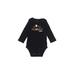 Just One You Made by Carter's Long Sleeve Onesie: Black Bottoms - Size 9 Month