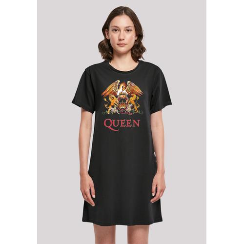 „Shirtkleid F4NT4STIC „“Queen Damen T-Shirt Kleid““ Gr. XL, schwarz Damen Kleider Freizeitkleider Print“