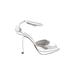 Charles David Heels: Silver Shoes - Women's Size 8 1/2