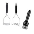 APARTMENTS Kitchen Utensils, Stainless Steel Meat Tenderizer & Potato Masher Stainless Steel in Gray | 10.4 H x 4.3 W x 4.3 D in | Wayfair