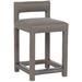 Vanguard Furniture Thom Filicia 25.5" Counter Stool Wood/Upholstered in Gray/White | 33.5 H x 19 W x 19.5 D in | Wayfair 9054-CS_154848_DoveGray