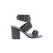Rebecca Minkoff Sandals: Black Shoes - Women's Size 7 - Open Toe