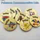 Pokemon Gold Coin Set Mewtwo Charizard Pikachu Venusaur SLaura Metal Set Anime Commémoratif