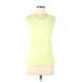 Lululemon Athletica Active Tank Top: Green Color Block Activewear - Women's Size 6