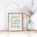 The Holiday Aisle® Happy Easter Every Bunny White Wood in Brown/White | 20 H x 16 W x 1.5 D in | Wayfair 444AA9349D244ABDBD6020F27CB07ACC