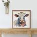 The Holiday Aisle® Patriotic Cow Blue Patch Face Wood in Brown | 16 H x 16 W x 1.5 D in | Wayfair 4CC6FDA33A4A4FE2953601CE3646DA76