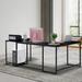 17 Stories Assen U-Shaped Computer Desk Wood/Metal in Black | 29.72 H in | Wayfair 82EDA382A79D4E81B392C1F9EBECCE4D