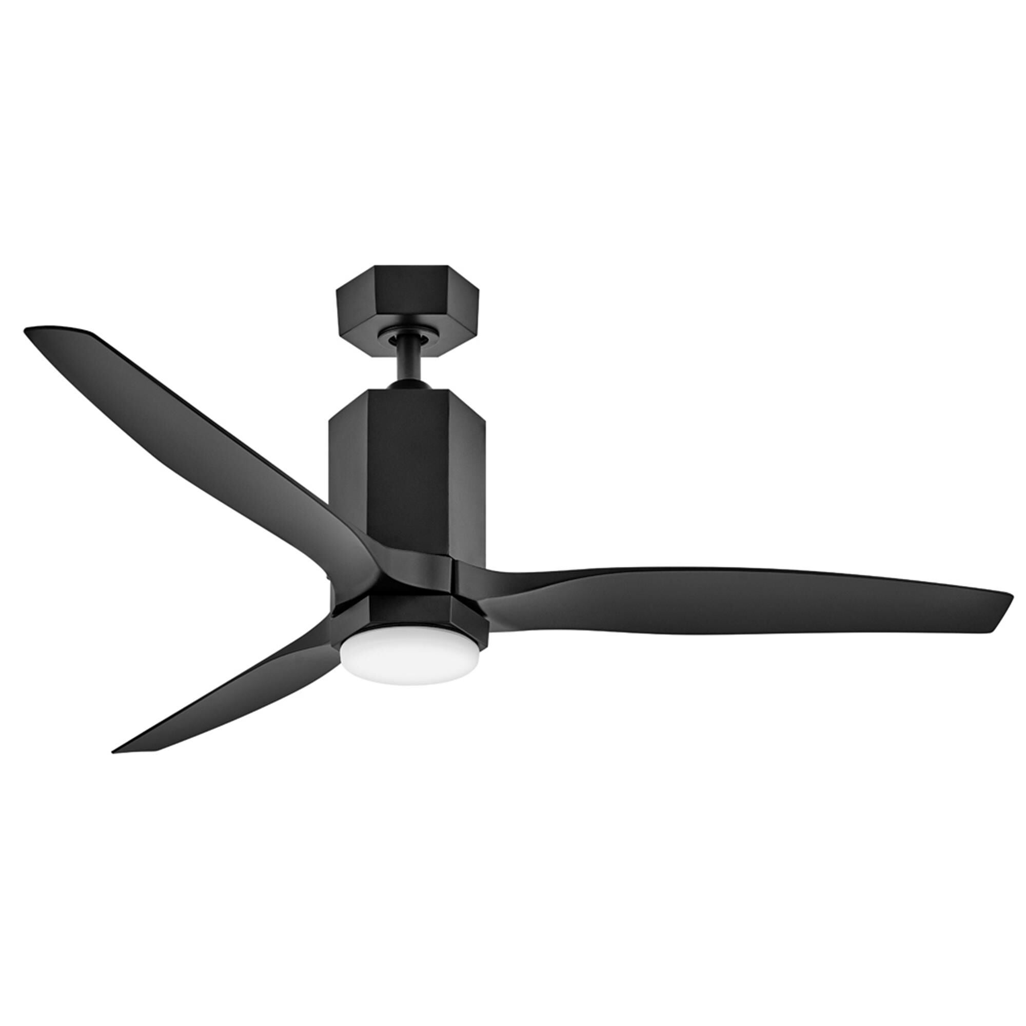 Hinkley Lighting Facet 52 Inch Ceiling Fan with Light Kit - 905852FMB-LDDK