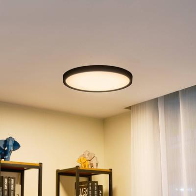 LED Deckenlampe Pravin Lindby, schwarz, für Wohn- / Esszimmer, Kunststoff, Modern, LED Deckenleuchte Image