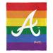 MLB Pride Series Atlanta Braves Silk Touch Throw