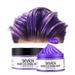 (Buy 2 get 3) Gasue Frontal Wigs Human Hair Color Hair Wax - Hair Style Dyemud instantly Natural Hair Color Natural ingredients Washable Temporary 120G/4.23Fl.Oz Black Purple