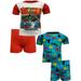 AME Sleepwear Boys DC Comics League of Super Pets Cotton Toddler 4 Piece Pajamas (3T)