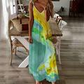 Women s Boho Tank Dress Sleeveless Summer Casual Loose Dress Beach Cover Up Long Cami Maxi Dresses with Pocket