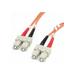 Startech 2m Fiber Optic Cable - Multimode Duplex 62.5/125 - LSZH - SC/SC - OM1 - SC to SC Fiber Patch Cable - Connect fiber network devices for high-speed transfers with LSZH rated cable - 2m SC Fi...