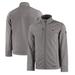 Men's Cutter & Buck Gray Virginia Military Institute Keydets Evoke Eco Softshell Recycled Full-Zip Jacket