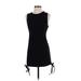 Fashion Nova Casual Dress - Mini Crew Neck Sleeveless: Black Print Dresses - Women's Size Small