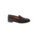 Salvatore Ferragamo Flats: Slip On Chunky Heel Work Brown Print Shoes - Women's Size 5 - Almond Toe