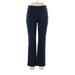 Hilary Radley Casual Pants - Mid/Reg Rise Boot Cut Boot Cut: Blue Bottoms - Women's Size 10