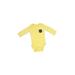 Just One You Made by Carter's Long Sleeve Onesie: Yellow Bottoms - Size 3 Month