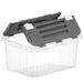 Rebrilliant 33 L Storage Container w/ Hinged Lid Plastic in Gray | 10.3 H x 20 W x 13.8 D in | Wayfair D1CAA81BC6774559B7EEA9EDA94E4DFD