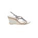 Kenneth Cole REACTION Wedges: Gray Shoes - Women's Size 9 1/2 - Open Toe