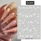 Harunouta-Autocollant 3D en Forme de Cœur pour Ongles Paillettes Dorées Amour Décoration Nail