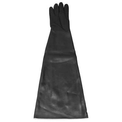 Glove, Textured Hand, Seamless Rubber, Cotton Lined, Black, Up To 9