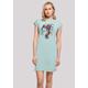 Shirtkleid F4NT4STIC "Blumen Silhouette Bunt" Gr. M, blau (bluemint) Damen Kleider Freizeitkleider Print